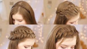 You are free to experiment with different types of braids. Dark Blonde Hair Four Different Types Of Braids Headband Braids In 2020 Types Of Hair Braids Hair Styles Braided Hairstyles