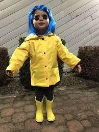 Coraline Toddler Halloween Costume Button Eyes Coraline Costume Toddler Halloween Costumes Toddler Halloween