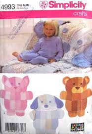 Uncut Sewing Pattern Rag Quilt Throws Cat Bear Dog Simplicity 4993 Bear Quilts Rag Quilt Patterns Baby Rag Quilts