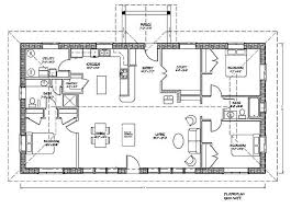 Story rectangular house plans lovely small ranch floor via. 3 Bedroom Rectangular House Plans Novocom Top