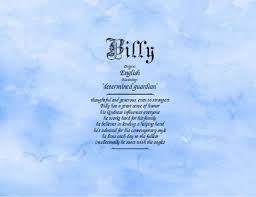 Meaning Of The Name Billy Namemeaningsonline Com Meant To Be Names With Meaning Names