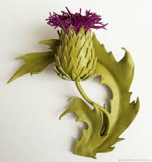 Pdf Ebook Tutorial Scottish Thistle Leather Flower Pattern Template Kupit Na Yarmarke Masterov Dc0qvcom Materials For Creativity Moscow Leather Flower Tutorial Paper Flowers Leather Flowers