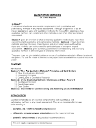 Research paper outline provides a complete structure to organize the information within the paper. Qualitative Methods Dr Linda Mayoux Qualitative Research Quantitative Research