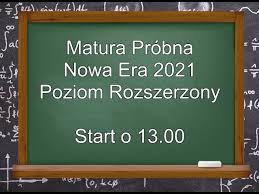Matura 2021 z języka polskiego poziom rozszerzony. Matura Probna 2021 Nowa Era Matematyka Poziom Rozszerzony Arkusz Maturalny Youtube