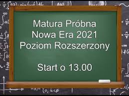 Dzięki temu nauczyciele ze szkół biorących udział w ogólnopolskiej próbnej maturze z operonem otrzymują w marcu 2021 r. Matura Probna 2021 Nowa Era Matematyka Poziom Rozszerzony Arkusz Maturalny Youtube