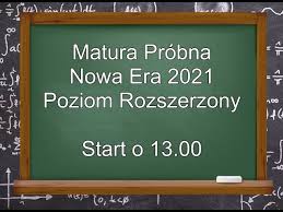 Rozszerzona matura z angielskiego już jutro. Matura Probna 2021 Nowa Era Matematyka Poziom Rozszerzony Arkusz Maturalny Youtube