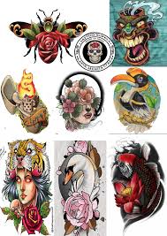 Dalam istilah teknis, tato adalah implantasi pigmen mikro. Sketsa Gambar Tattoo A4 Print Lazada Indonesia
