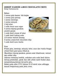 Mencari tau resep famous amos cookies itu seperti mencoba untuk memecahkan salah satu misteri terbesar di dunia. Resepi Cookies Famous Amos Simple