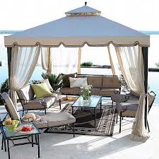 Garden Winds Replacement Canopy Top For Cindy Crawford Gazebo Riplock 350 Walmart Com Walmart Com