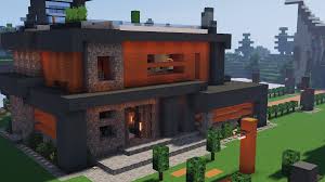 Minecraft Flat Roof Modern Villa En 2020