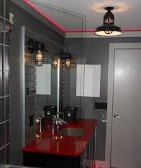 Shop styles like modern and black farmhouse vanity lights today. Rustic Cast Guard Fixtures Put Some Vrooom In Remodeled Bath Inspiration Barn Light Electric