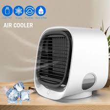 Air conditioners eliminate heat and moisture inside a space through the use of refrigerants. Fan Purifier Cooling Fan Air Cooler Mini Usb Home Room Portable Air Conditioner For Office Desk 7 Color Led Personal Space Fans Air Conditioners Aliexpress