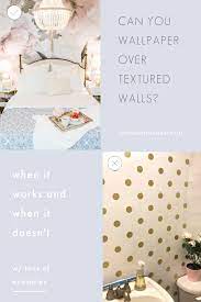 Can You Wallpaper Over Textured Walls At Home With Ashley Budget Home Decorating Textured Walls Blogger Decor