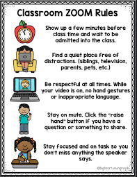Distance Learning Zoom Rules In 2020 Classroom Rules Teaching Classroom Management Digital Learning Classroom