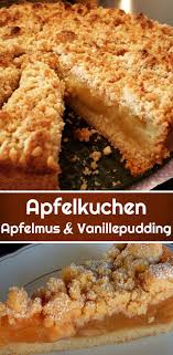 Apfelkuchen Mit Apfelmus Und Vanillepudding Rezept Einfache Rezepte In 2020 Apfelkuchen Rezept Einfach Kuchen Rezepte Einfach Apfelkuchen Rezept Pudding
