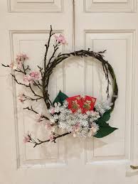 Chinese New Year Wreath Create By Amy Yip Illustrations Chinese New Year Decorations Wreath Wall Decor New Years Decorations