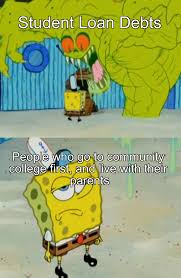 You Ll Never Catch Me R Bikinibottomtwitter Spongebob Sees Flying Dutchman Know Your Meme How students and parents feel when seeing the tuition bill for college.