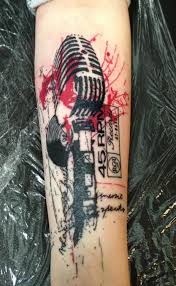 #illustration #tattoo design #vintage microphone #snake #bring me the horizon #and the snakes start to sing. Great Music Pictures Tattooimages Biz