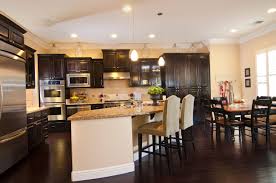 Grey kitchen cabinets what color floor. 34 Kitchens With Dark Wood Floors Pictures Home Stratosphere