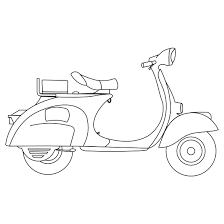 Bike Helmet Clipart Black And White Pin Oleh Karren Hiskey Di Vespa Sketsa Vespa Seni Abstrak
