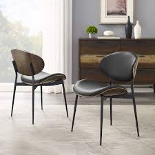 art leon dining chairs set of 2, mid