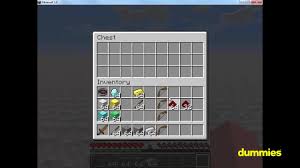 Select a image to start. Using The Minecraft Inventory And Crafting Grid Dummies
