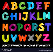 Capital Letters Alphabet Cartoon