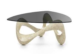 Crystal stone coffee table, white/gold $2,815.00. Stones Fs 011 Bfms Pv8f100t Gr Tetris Shaped Coffee Table L 100 X 100 Cm With Fossil Stone Structure And Beige Tempered Glass Top Vieffetrade