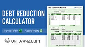 Debt Reduction Calculator Debt Snowball Calculator