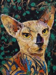 Sphynx cat tattoo has been going on for several years now, however, one case incredibly became viral in russia two years ago. Tattooed Sphynx Cat Art Print Michael Creese Art Com