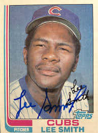 Lee Smith signed 1982 Rookie Topps card