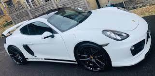 Porsche Cayman 981 White Niche Targas Carbon Fibre Tech Art Porsche Porsche Cayman 981 Cool Sports Cars