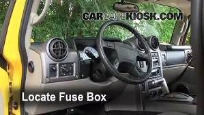 Interior Fuse Box Location 2003 2009 Hummer H2 2006 Hummer H2 6 0l V8 Sport Utility