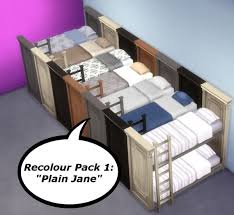 As tempting as it might be to actually attach the two beds one on top of the other, it's easier and safer to build a loft bed you c. Martine Simblr Functional Bunk Bed Sims 4 Downloads Sims 4 Beds Sims 4 Sims 4 Cc Furniture