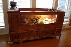 Tortaddiction Our Tort Fort Gets A Dresser Tortoise Table Turtle Habitat Tortoises