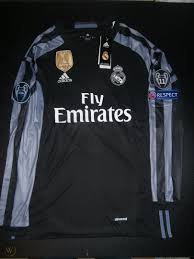 Real madrid club de fútbol. Real Madrid Third Jersey Kit 2016 17 Gareth Bale Long Sleeve Champions League 1865570282