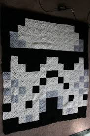 Storm Trooper Quilt Pixel Crochet Granny Square Crochet Granny Square Blanket