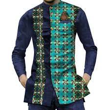 Voir plus d'idées sur le thème mode africaine homme, tenue africaine pour homme, vetement africain homme. African Dashiki Patchwork Print Shirt Tops African Men Fashion African Shirts For Men African Shirts