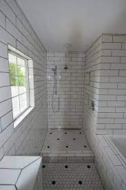 Large Walk In Doorless Shower With White Subway Tile Bathrooms Remodel White Bathroom Bathroom Model