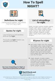 Timing spells at caronlina conjure spell timing time of day or night, clock time discussion at the lucky mojo forums. How To Spell Night And How To Misspell It Too Spellcheck Net