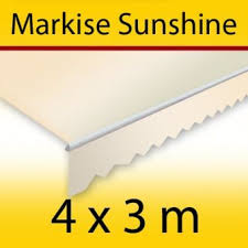 Vollkassettenmarkise sunray 4 x 3 m in grau/weiß. 2x Deckenadapter Fur Kassetten Markise T122 T123 Deckenmontage Halterung Adapter Rakuten