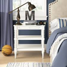 Thorold Nightstand In 2020 Open Frame Headboard Panel Headboard White Shiplap Wall