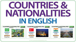 Countries Nationalities And Languages English Vocabulary Nacionalidades En Ingles