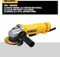 DEWALT 11 Amp Corded 4.5 in. Small Angle Grinder DWE402W