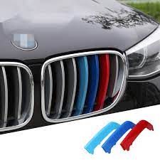Tricolor Front Middle Grill Grille Insert Cover Trim For Bmw X6 E71 2008 2011 Interior Accessories Bmw X6 Grille Inserts