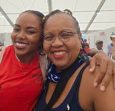 Liberia's star athlete Ebony L. Morrison at Olympics village