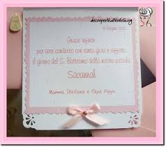 Ringraziamento Decori Per Te Bomboniere Di Battesimo Battesimo Ringraziamenti