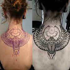 Back Neck Scarab Tattoo Best Tattoo Ideas Gallery Tatuaje Egipcio Egipcios Tattoo Tatuaje De Escarabajo Llavero escarabajo egipcio dije escarabajo amuleto vida moda. www pinterest co kr