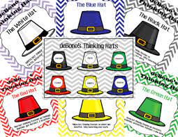 Debono S Six Thinking Hats Printable Set Gifted And Talented Six Thinking Hats Teacher Projects Reading Informational Texts