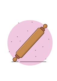 Rolling Pin Pin Logo Vector Illustration Instagram Highlight Icons
